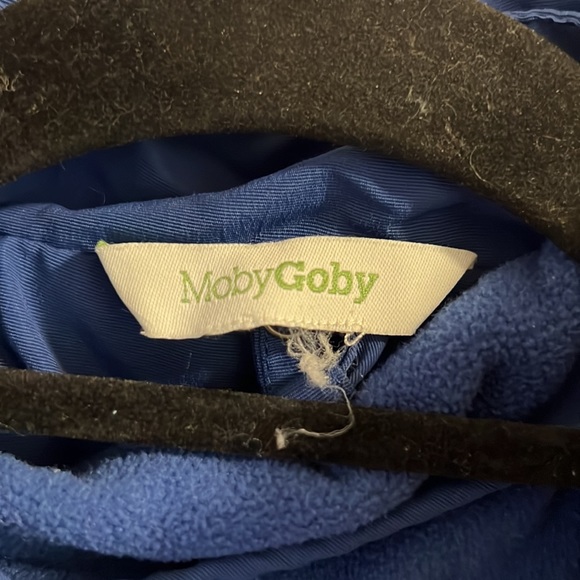 Boys XS Moby Goby Ski Jacket Blue Black Zip Out Fleece Lining - Picture 5 of 6